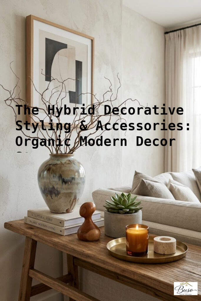Organic Modern Decor in a beautiful home setting