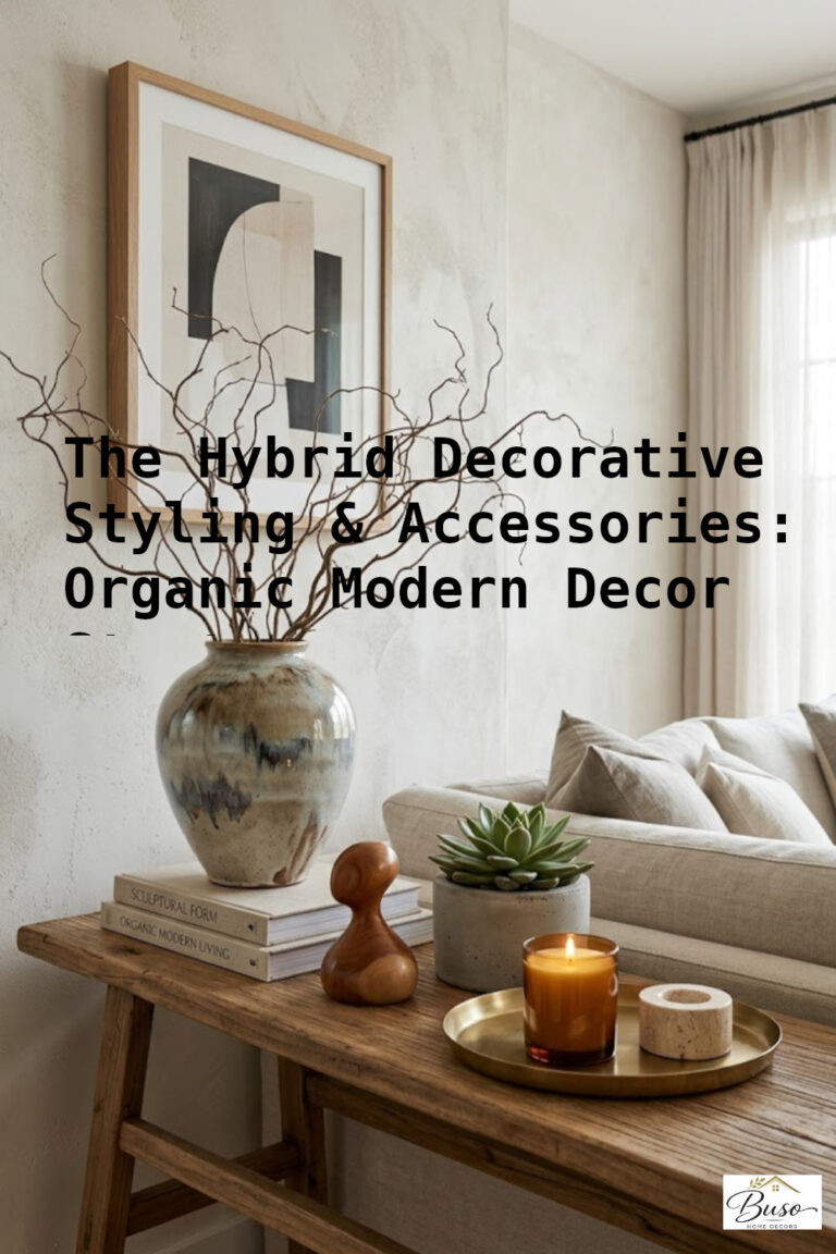 Organic Modern Decor in a beautiful home setting