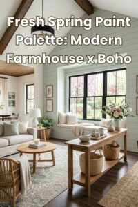 Organic Modern Farmhouse Paint Palette: Fresh Spring Boho Vibes