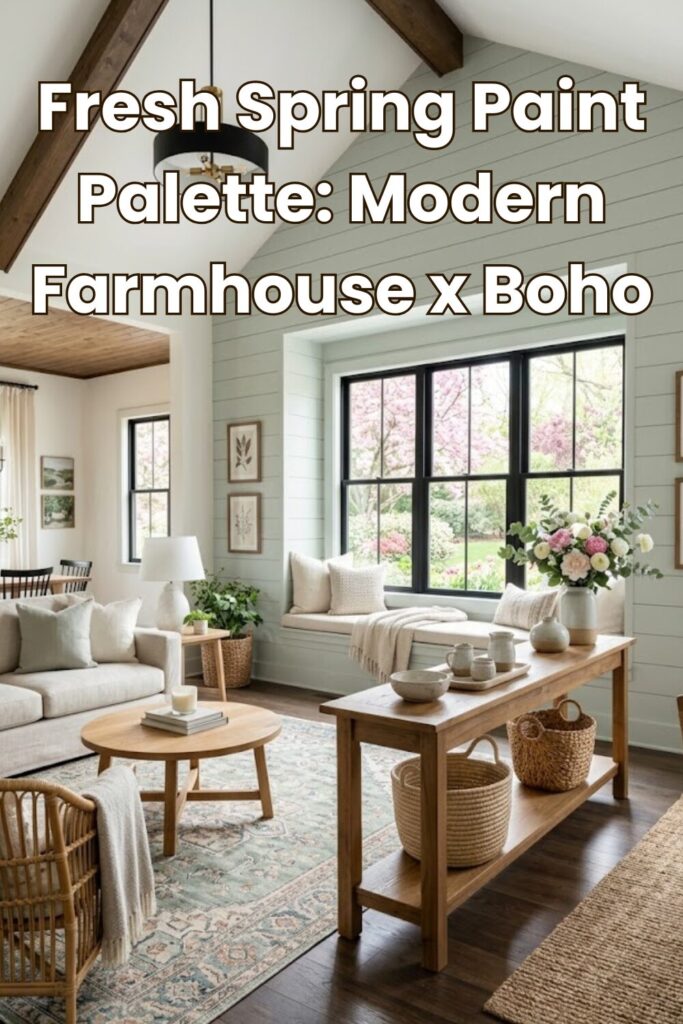 Organic Modern Farmhouse Paint Palette: Fresh Spring Boho Vibes
