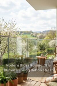 Sleek Glass Railing Trends: A Minimalist Boho Spring Refresh