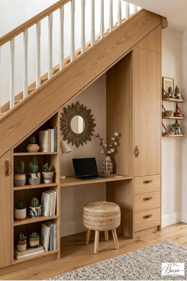 under stairs storage ideas in a beautiful home setting
