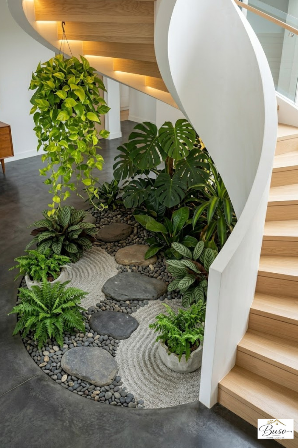 Budget-Friendly Ways to Add a Zen Rock Garden Under Your Modern Staircase