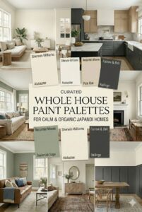 Japandi whole house color palette