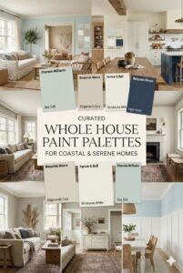 Color Harmony Palettes 🎨 | Timeless Curated Whole House Paint Palettes Coastal and Serene
