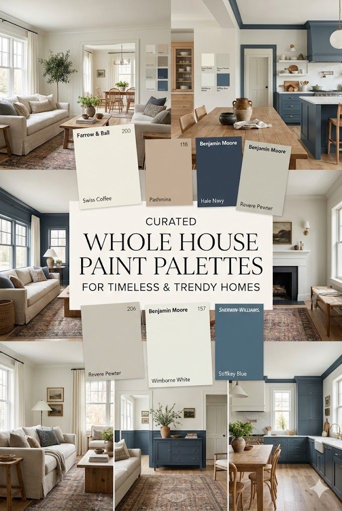 Color Harmony Palettes 🎨 | Timeless Curated Whole House Paint Palettes & Trendy