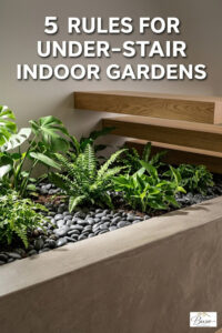 How to Design an Under-Stair Garden | Indoor Drainage Guide