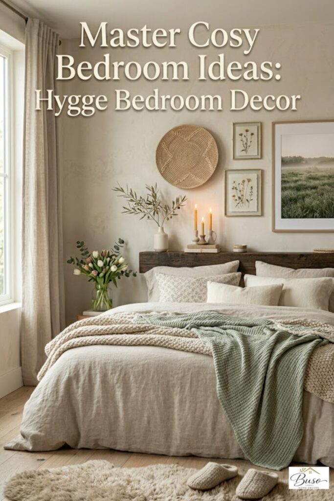 Cosy Bedroom Ideas: Hygge bedroom decor in a beautiful home setting