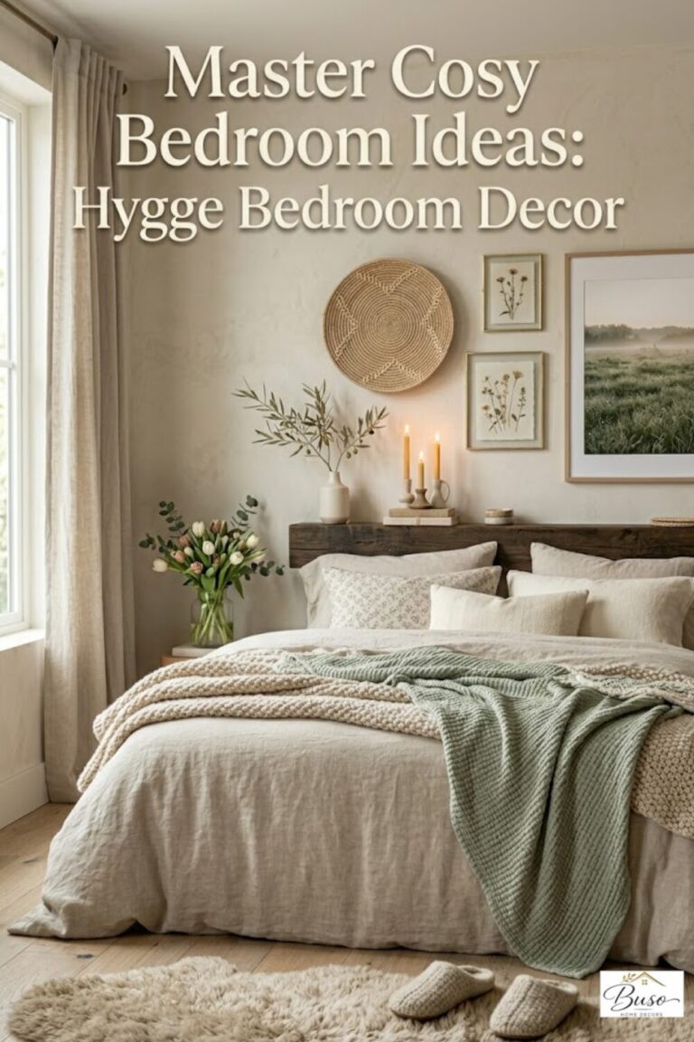 Cosy Bedroom Ideas: Hygge bedroom decor in a beautiful home setting