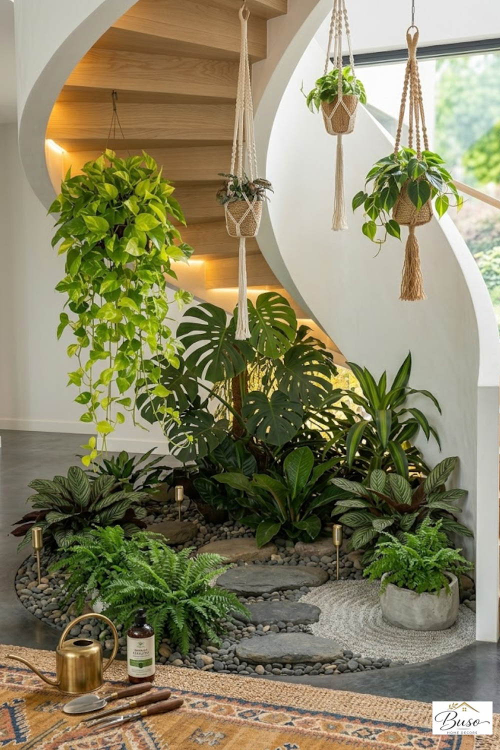 Keeping Your Indoor Stairwell Garden Lush and Vibrant All Year Round