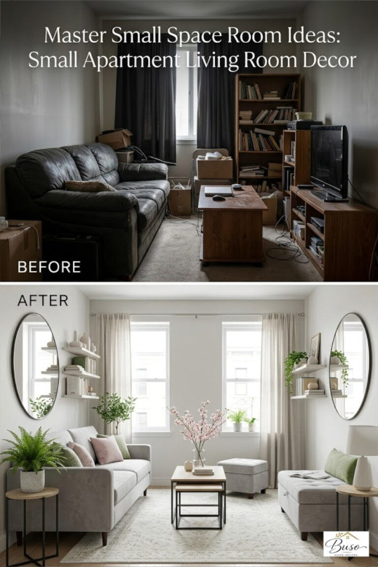 Small Space Room Ideas in a beautiful home setting