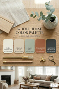 2026 Whole House Paint Palette. This specific collection of colors is mathematically and visually balanced to ensure perfect room-to-room flow while maximizing natural light.