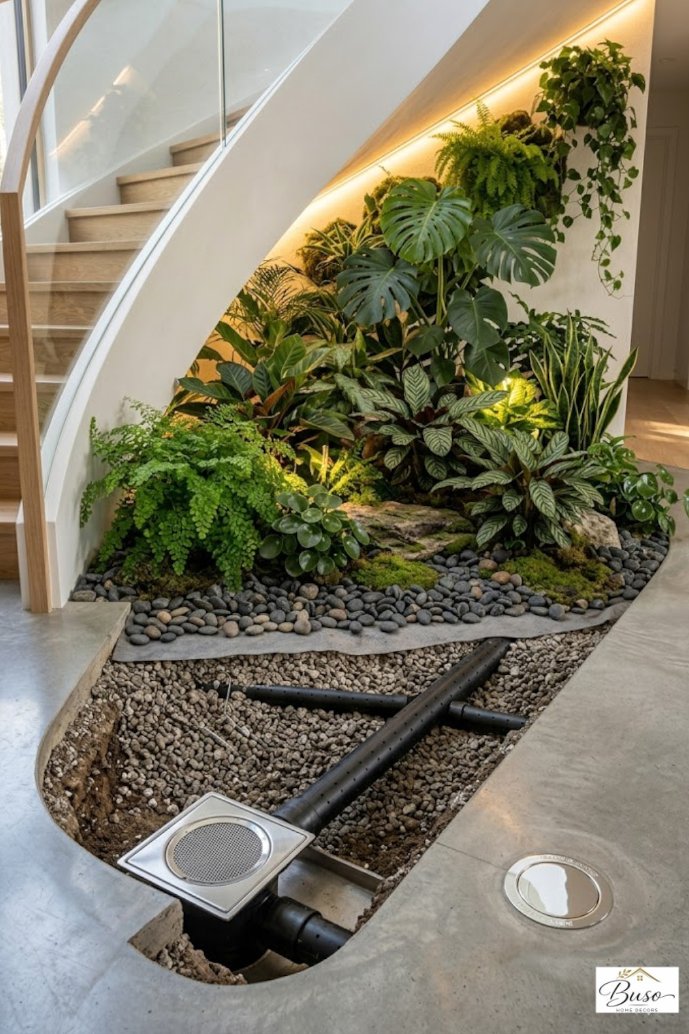 The Secret to Perfect Drainage in Modern Under-Stair Planter Boxes