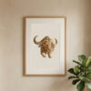 Geometric African Buffalo Wall Decor