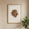 Luminous 3D Wooden Lion Wall Art