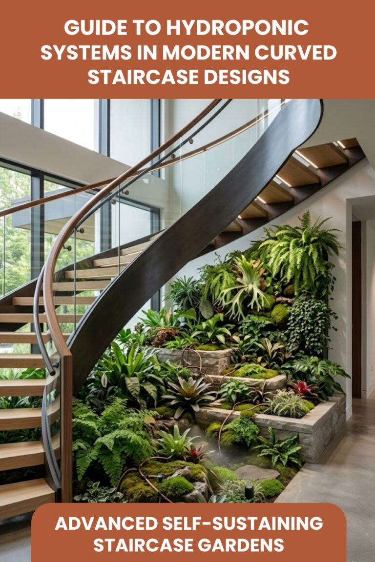 Guide to Mastering Hydroponic Systems in Modern Curved Staircase Designs